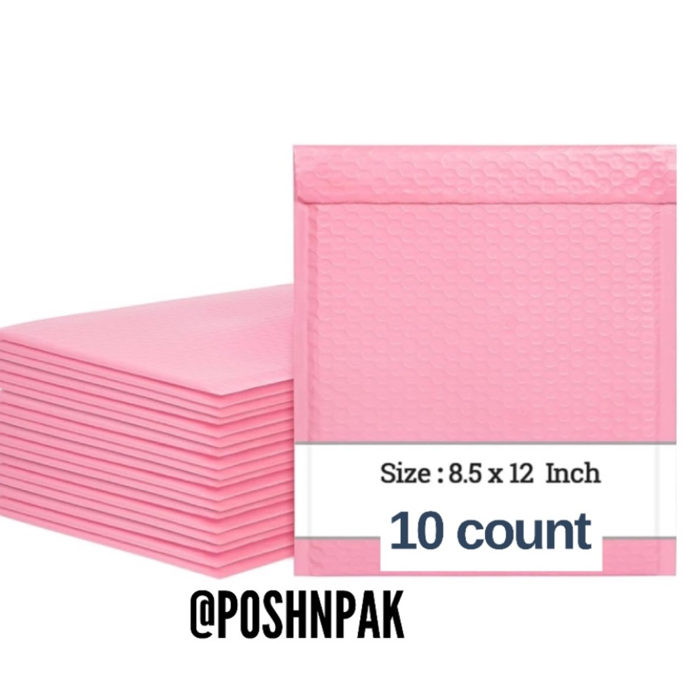 💓10 pack Bubble Envelope 8.5 x 12 inch Light pink